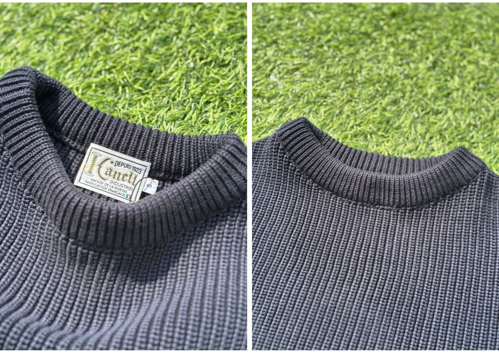 KANELL ヘビーコットンCANCAL MARINE　店舗在庫新品 サイズXL Knitwear :: KANELL Heavy Weight Cotton Sweater CANCALE (MARINE)