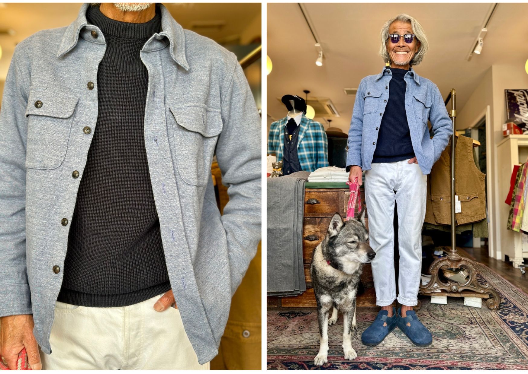 Knitwear :: KANELL Heavy Weight Cotton Sweater CANCALE (MARINE)