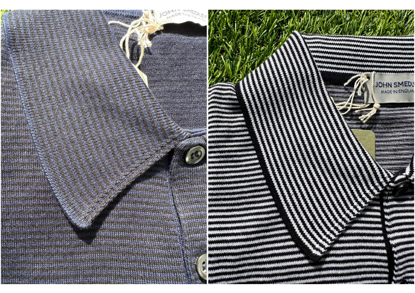 Knitwear :: JOHN SMEDLEY KYSON FINE STRIPE POLO
