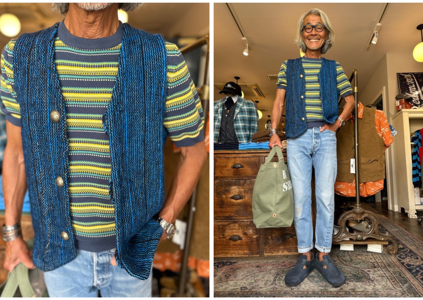 Knitwear :: BAFY Piqué knit cotton border knit