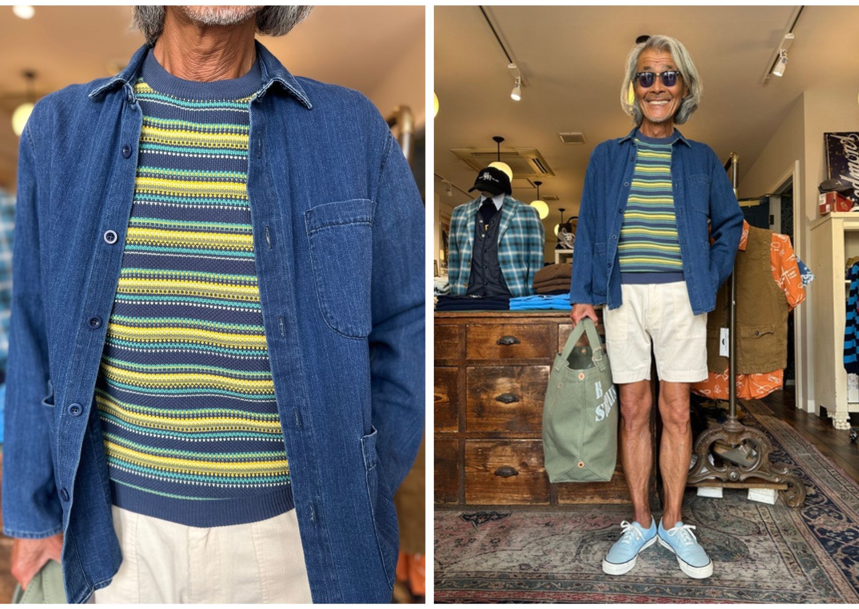 Knitwear :: BAFY Piqué knit cotton border knit
