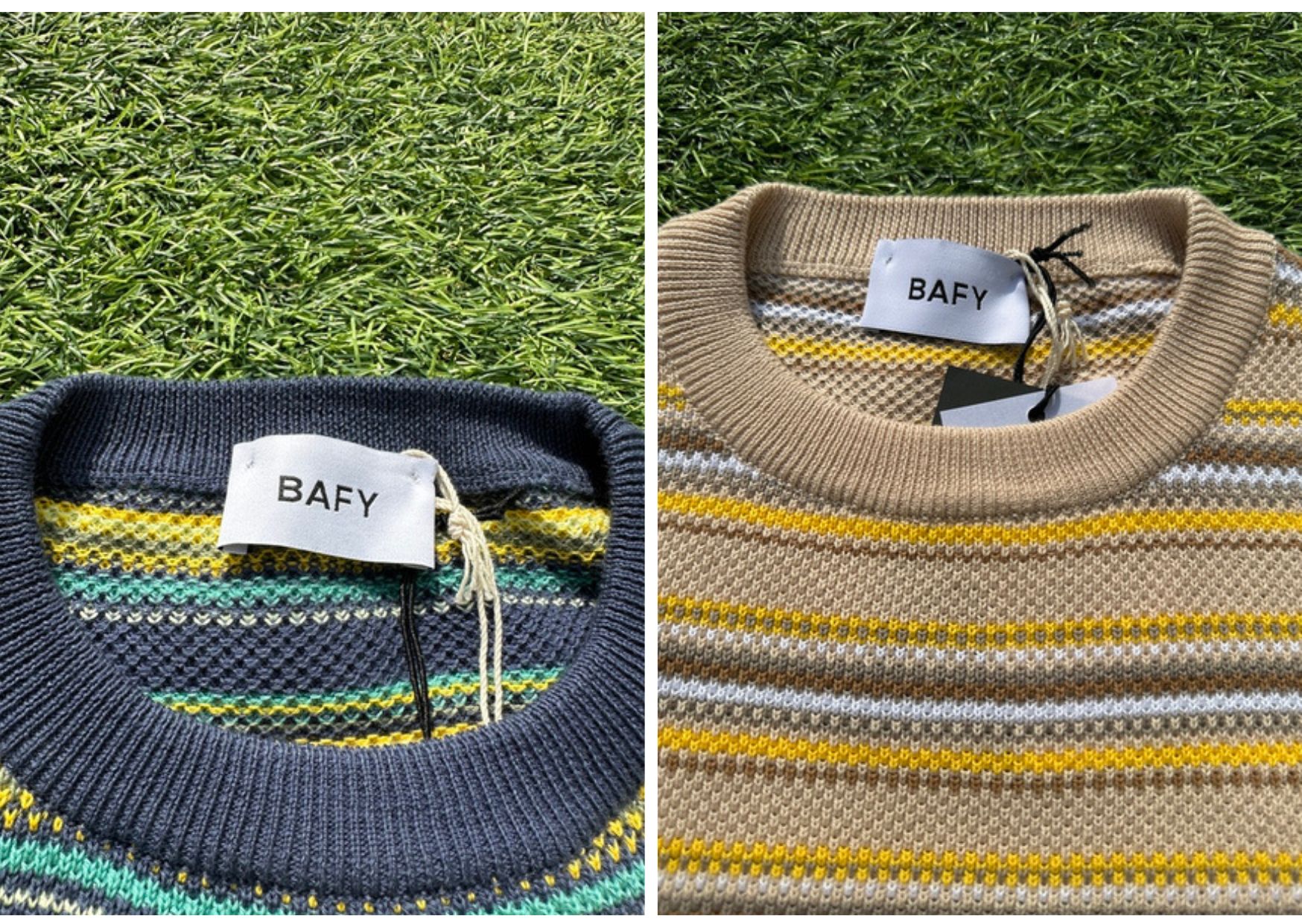Knitwear :: BAFY Piqué knit cotton border knit