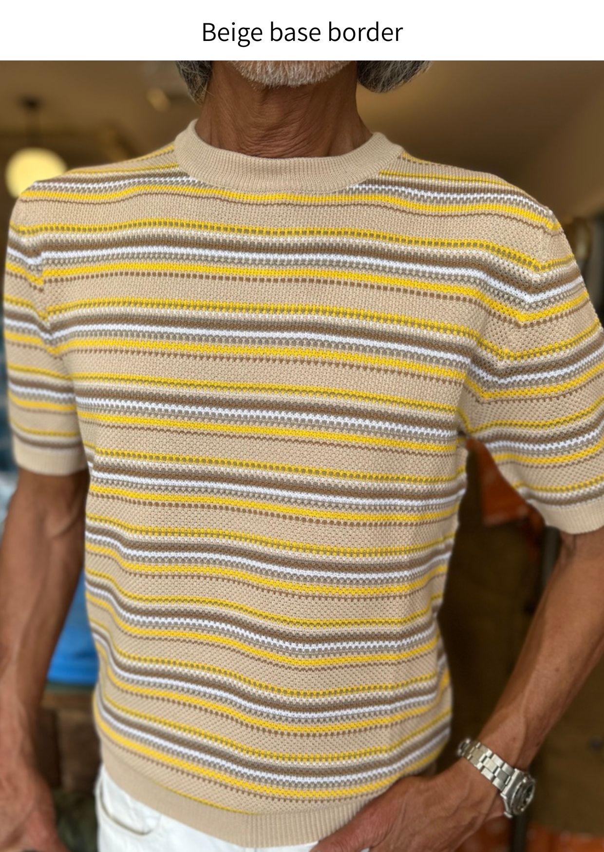 Knitwear :: BAFY Piqué knit cotton border knit
