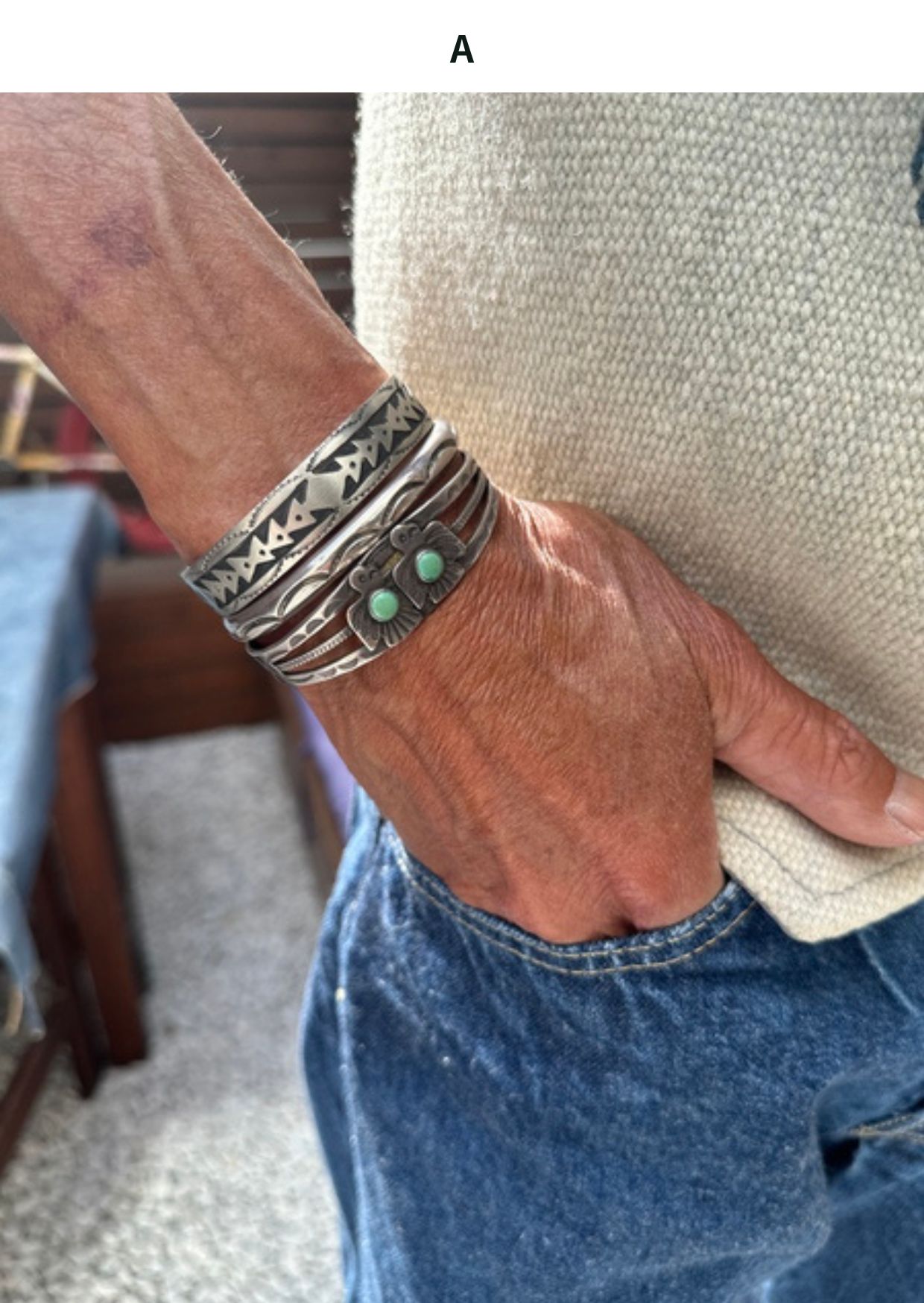 アクセサリー Navajo Indian Jewelry/Bangle Accessories :: Native American Indian Jewelry Navajo Bangle(Ralph