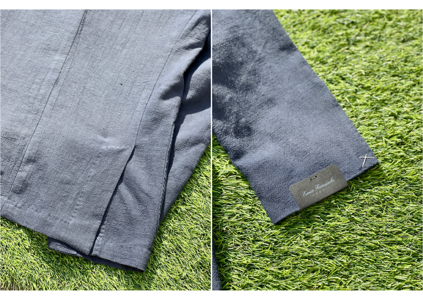 Jacket/Outerwear :: ERRICO FORMICOLA Navy Linen Cotton Jacket