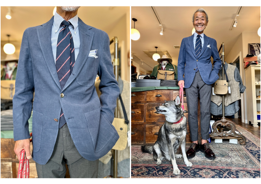 Jacket/Outerwear :: ERRICO FORMICOLA Navy Linen Cotton Jacket Jacket/Outerwear :: ERRICO FORMICOLA Navy Linen Cotton Jacket