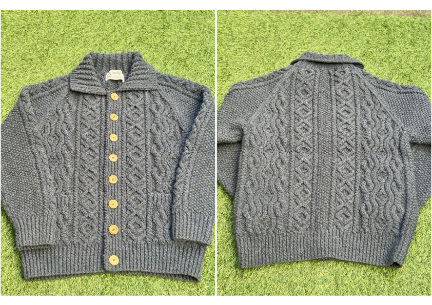 INVERALLAN◇3A Lumber Cardigan/緑タグ/カーディガン(厚手)/-/ウール