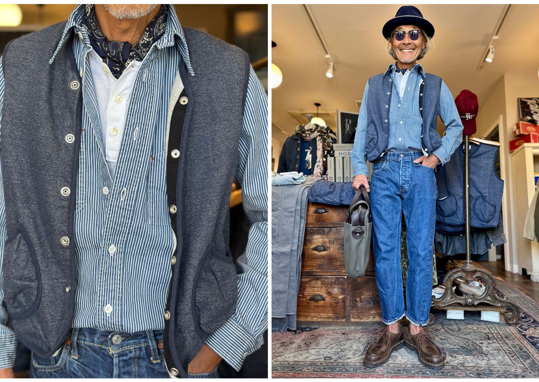 ボーイズマーケットOriginal Denim Sweat Vest Cutsew/Sweat :: Boys Market Original Denim Sweat Vest