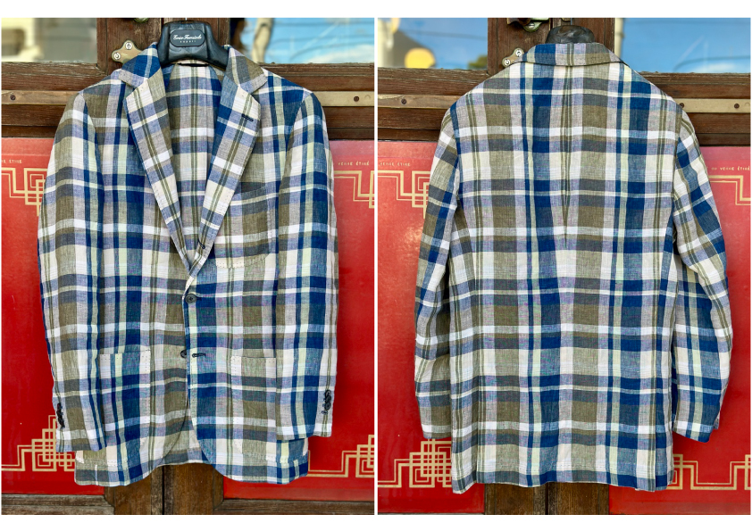 Jacket/Outerwear :: ERRICO FORMICOLA Linen Madras Jacket