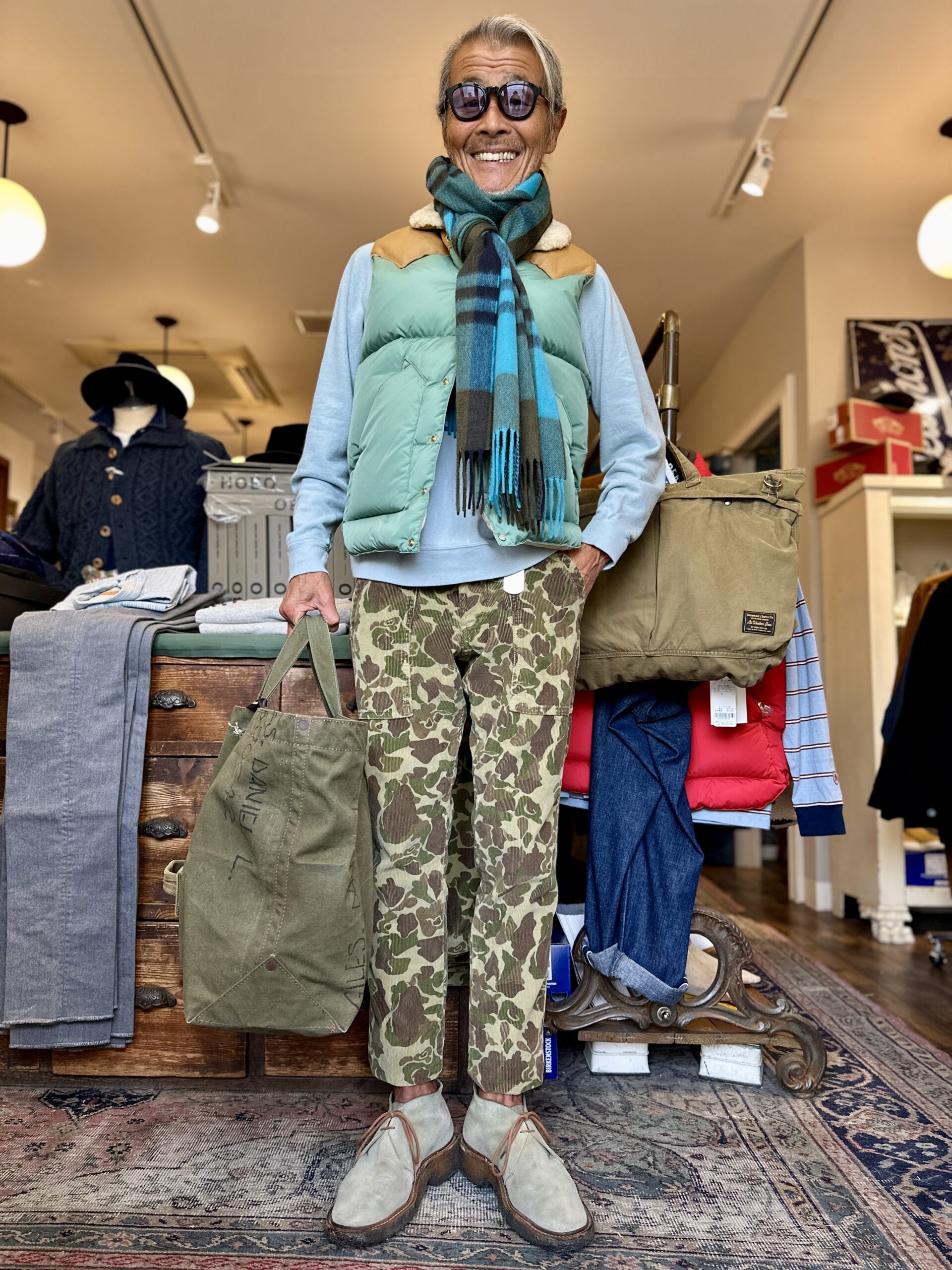 boys market オーダースーツ「製品洗い＋パッカリング加工」 カーキ boysmarket